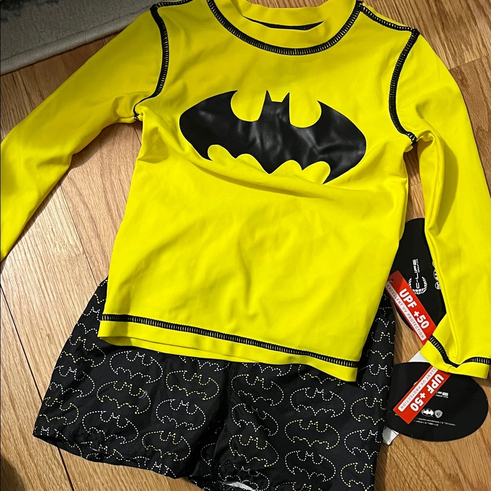 DC Batman Boy’s Swim - Yellow and Black